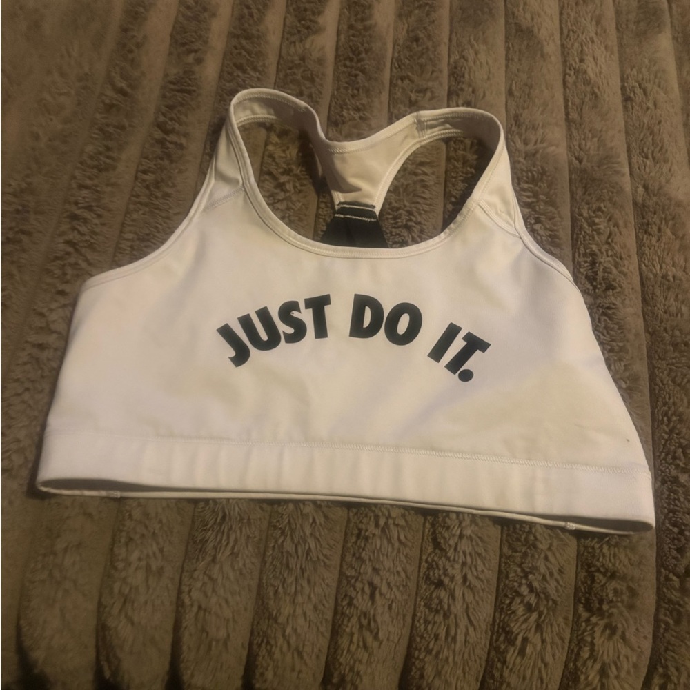Nike Dri-FIT White Sport Bra